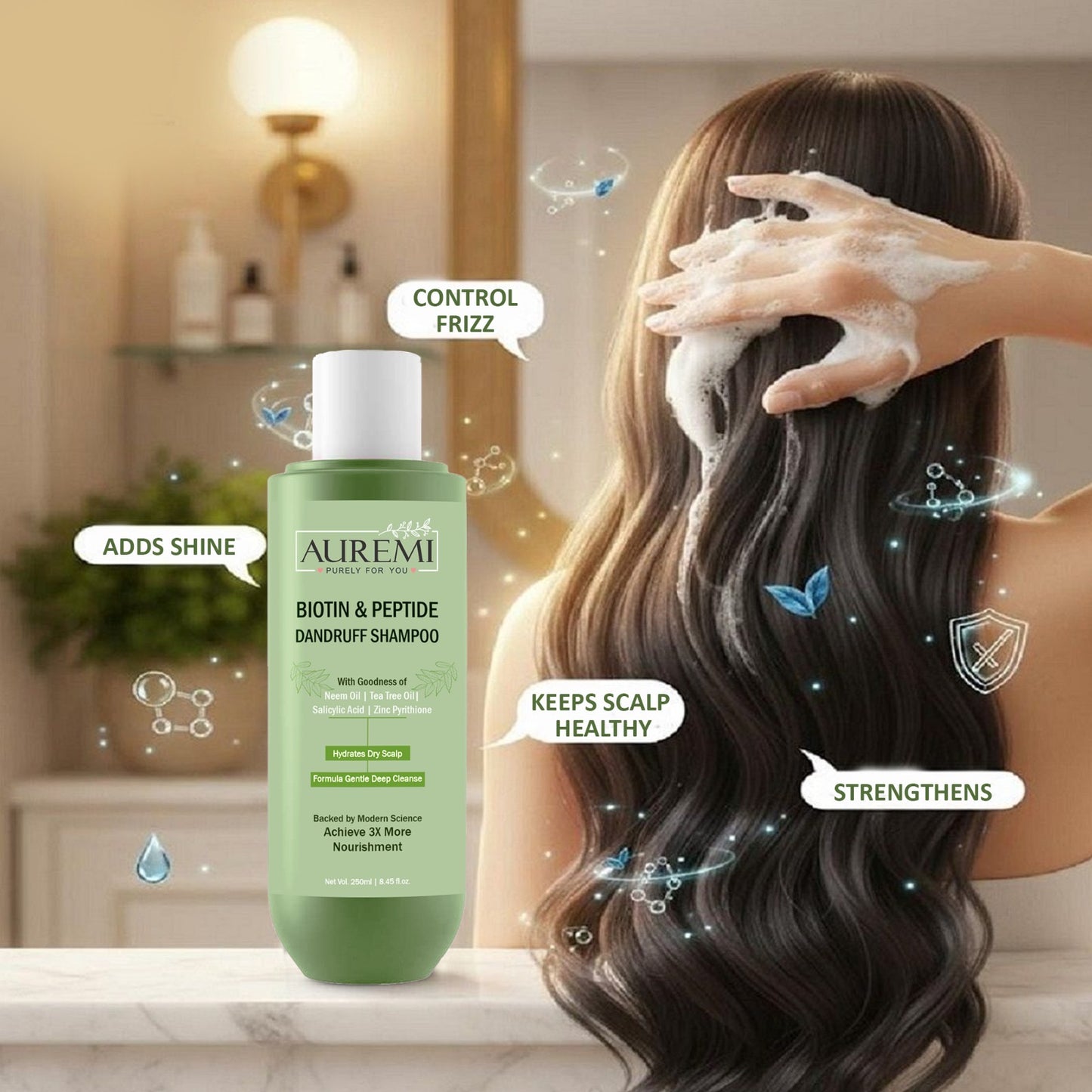 Auremi Biotin+Peptide Shampoo