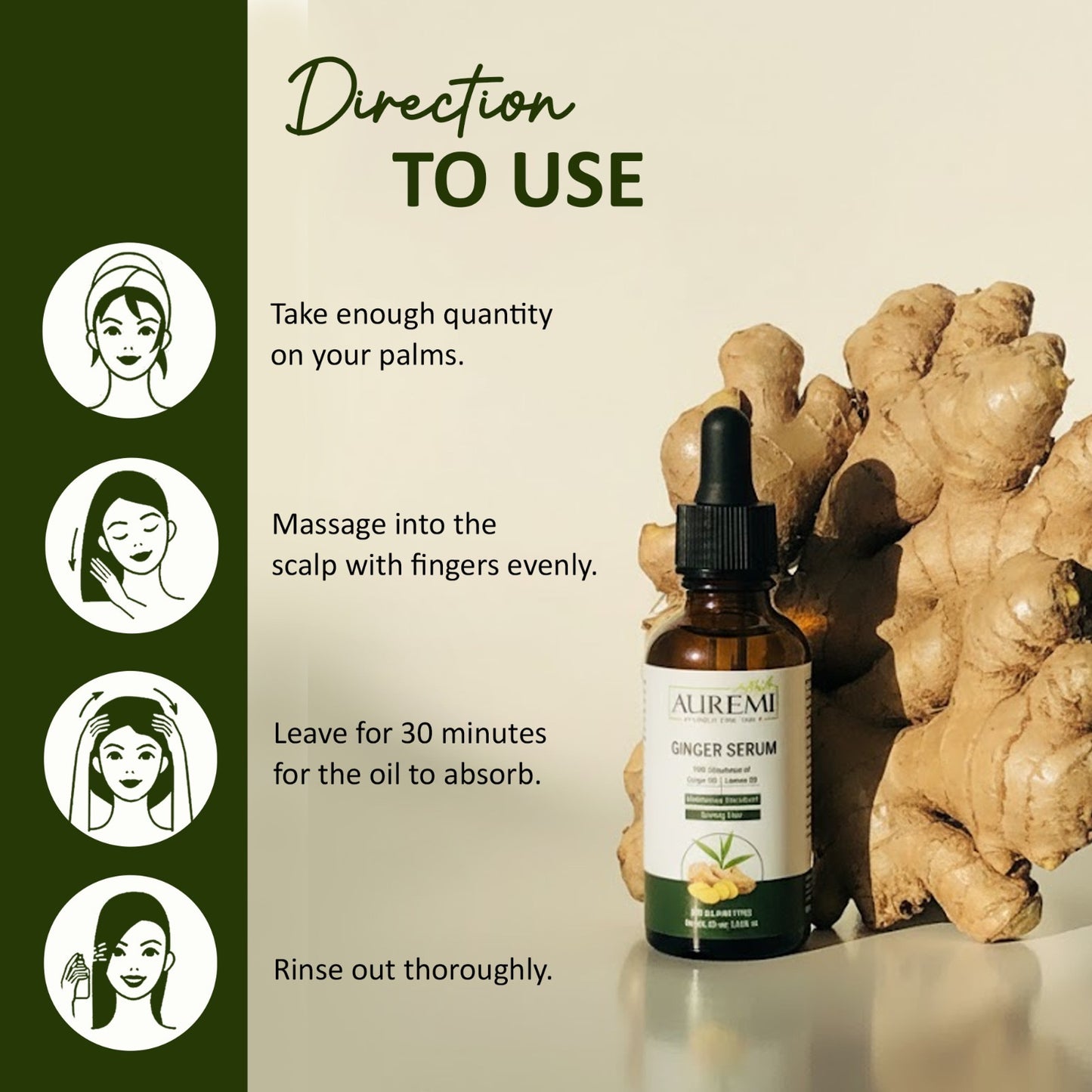 Auremi Hair Growth Ginger Serum