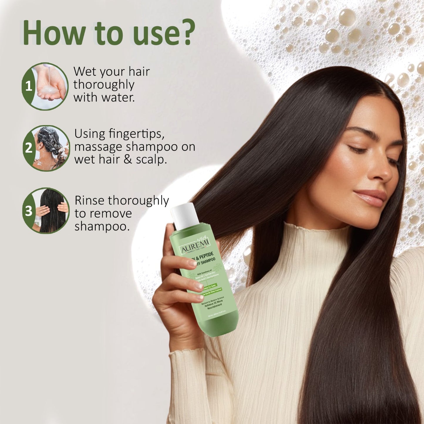 Auremi Biotin+Peptide Shampoo