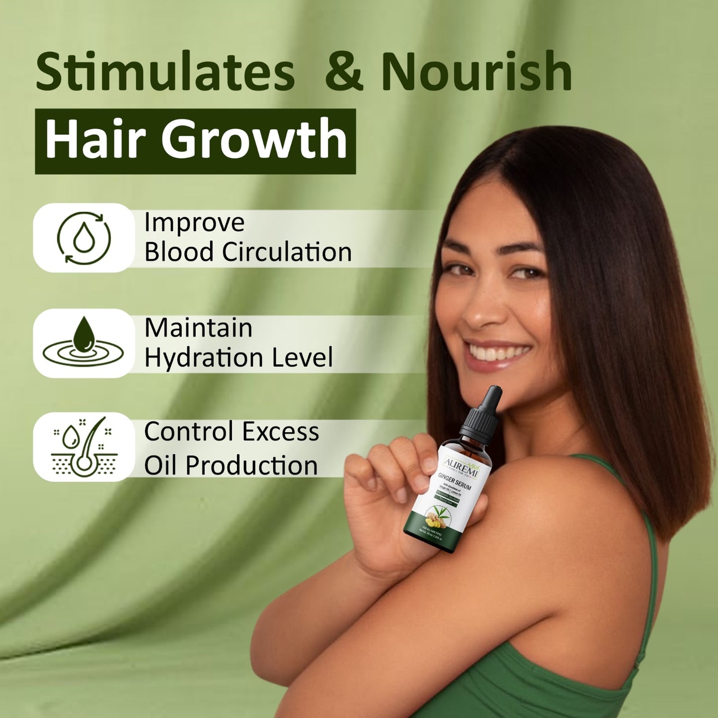 Auremi Hair Growth Ginger Serum